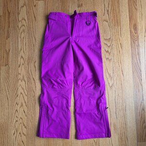 L.L. BEAN Girl's Cold Buster Snow Pants | Size 8 | Pink Gaiters Shell Only